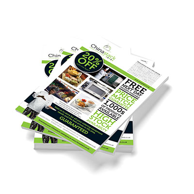 Printing Products - a stack of flyer