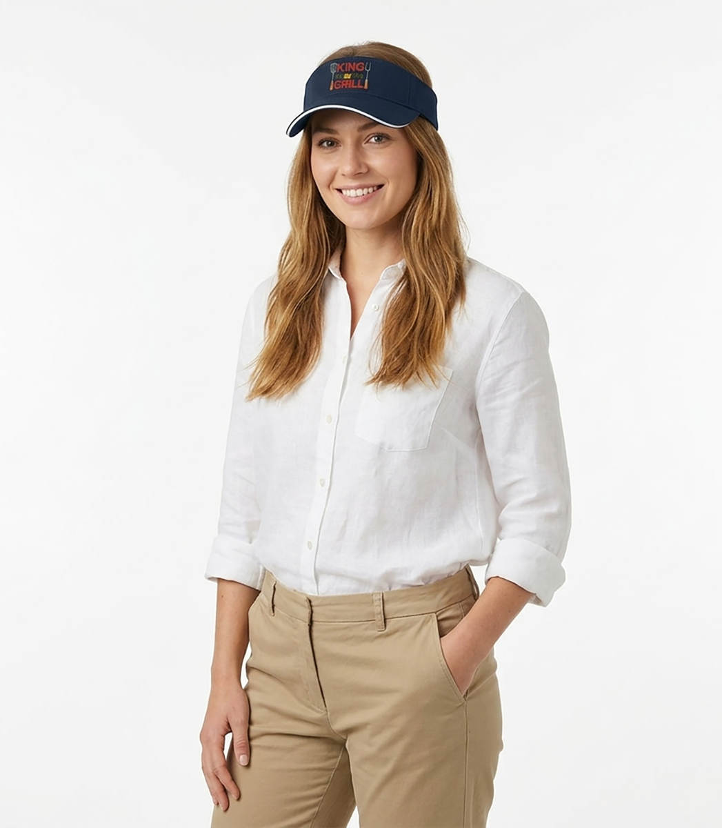 Brushed Cotton Twill Sandwich Visor ADDCAP-4213