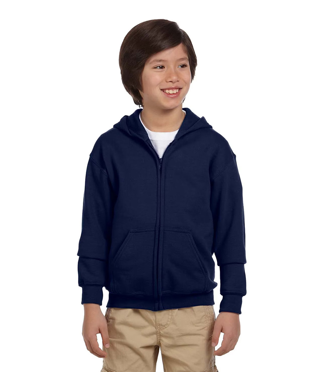 Gildan Heavy Blend™ 50/50 Full-Zip Hooded Sweatshirt Hoodie - Youth