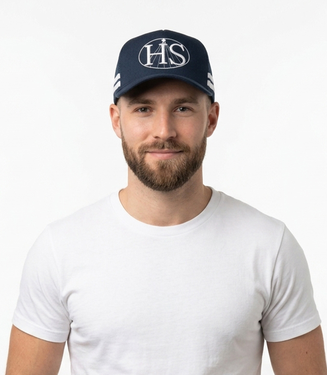 American Premium Twill/Mesh Deep Fit Trucker with Stripes HW3995